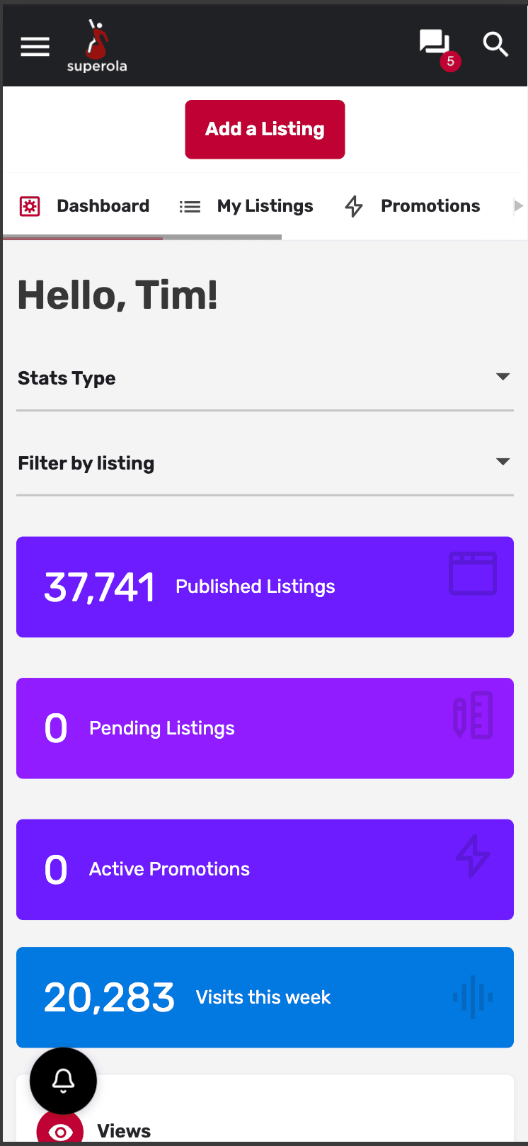 User Dashboard